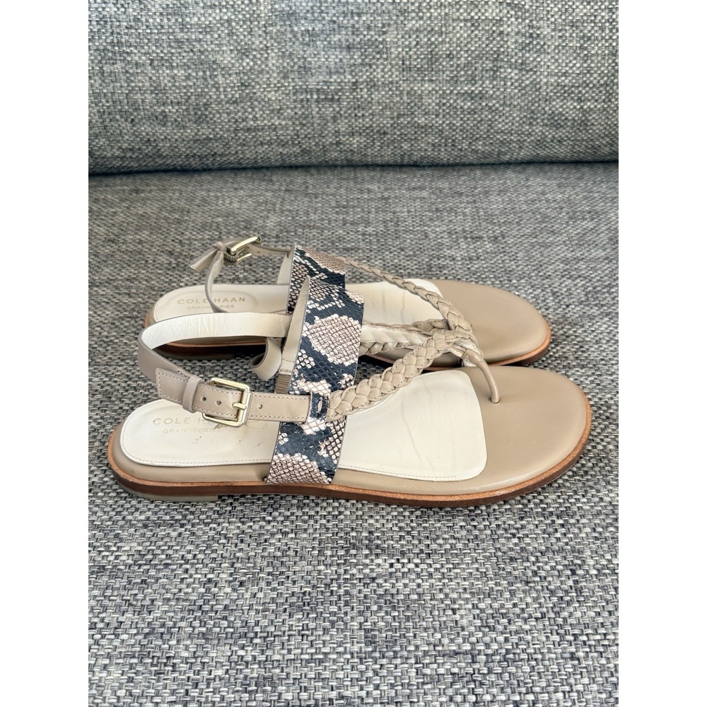 COLE‎ HAAN GRAND ANICA WOMENS TAN LEATHER SANDALS SZ 9.5